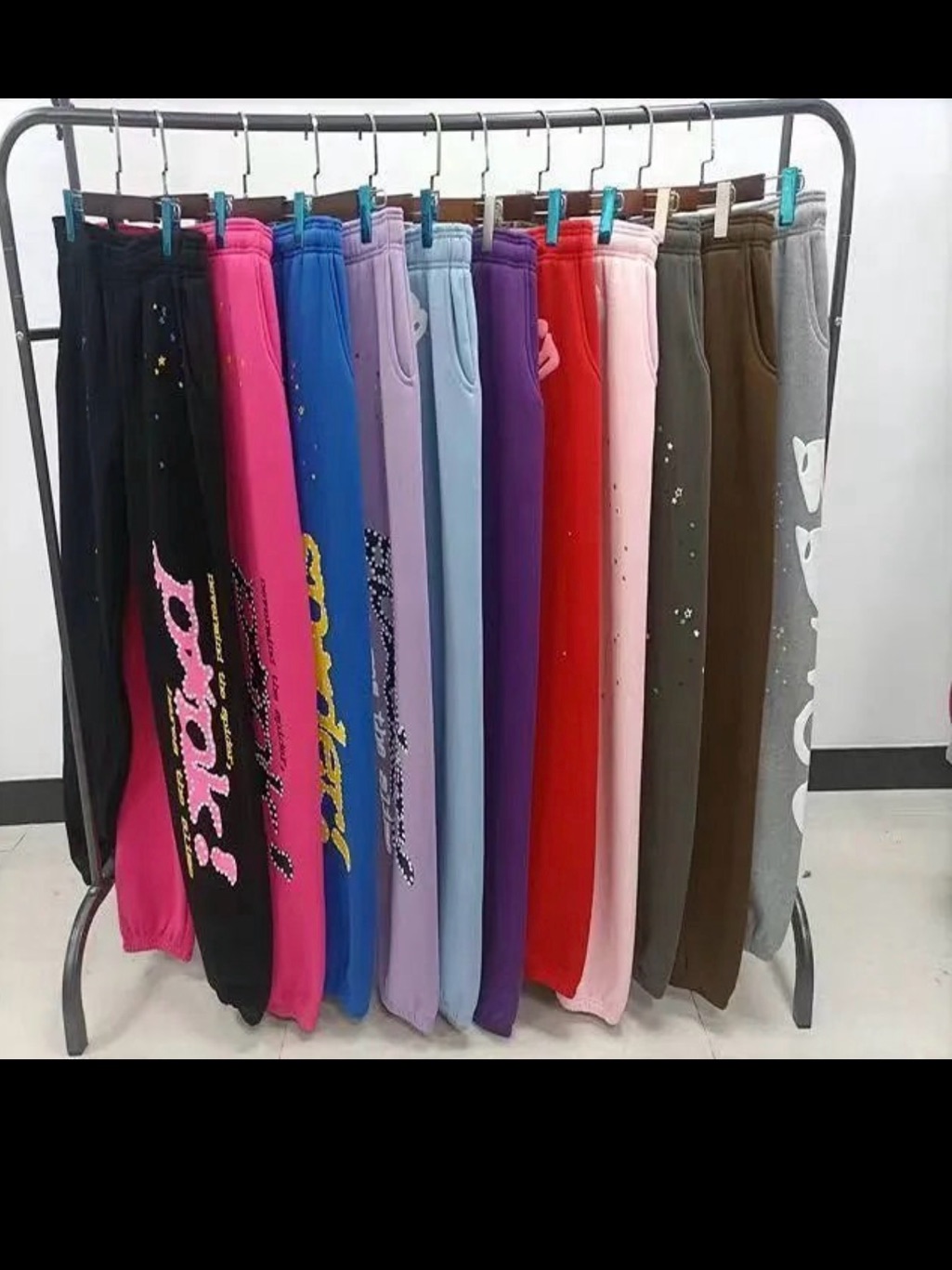 Colorful Logo Graphic Sweatpants - Multiple Colors